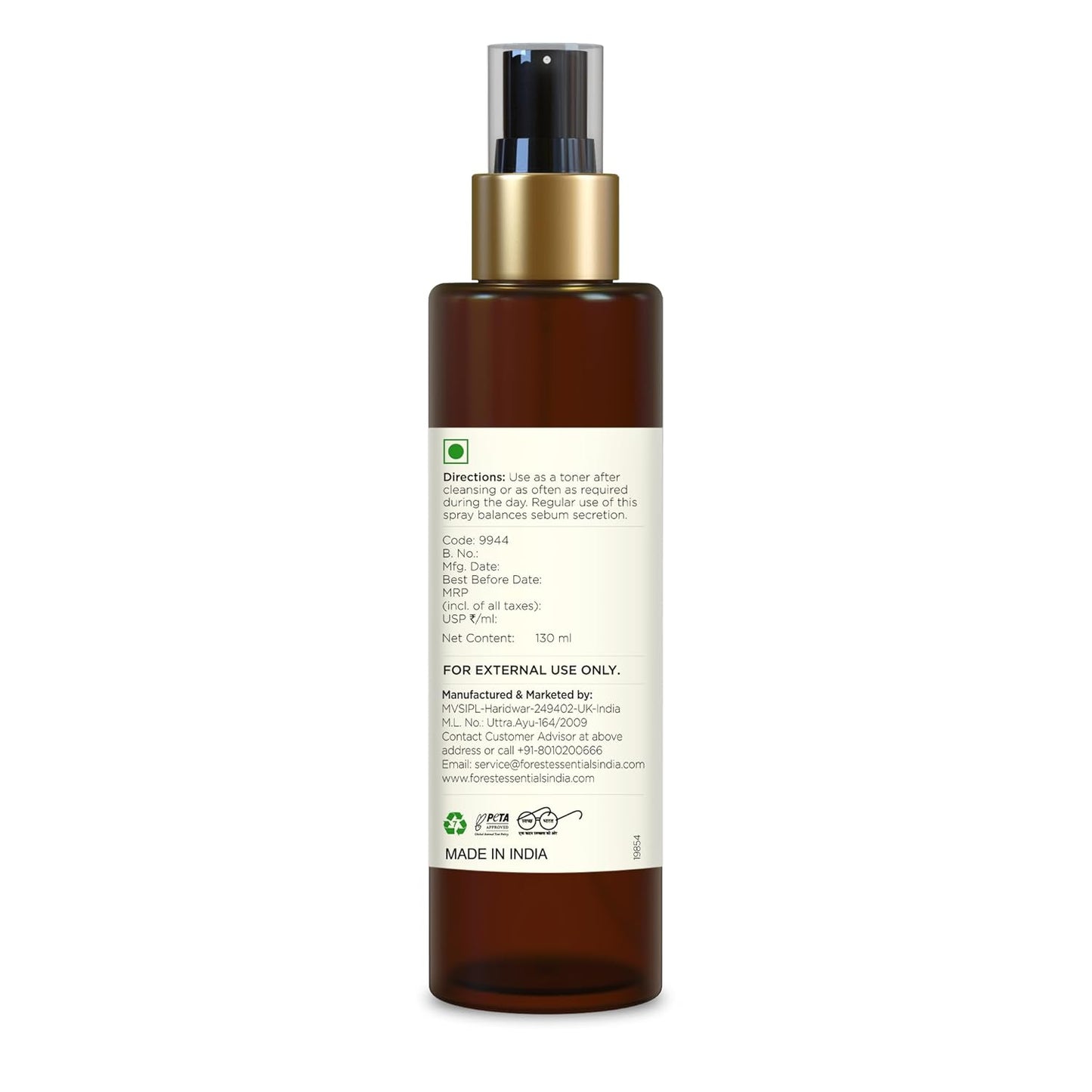 Forest Essentials Shudhi Skin Clarifying Facial Spray | Hydrating Toner for Acne Prone Skin| Tone for Oily Skin | Reduces Acne and Blackheads | With Neem, Tulsi, & Tea Tree Extract