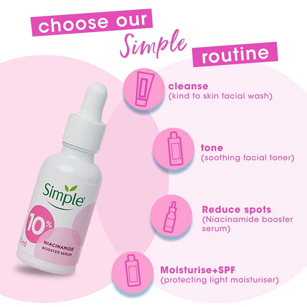 Simple Booster Serum 10% Niacinamide Provides Even Skin Tone & Hydration 30ml