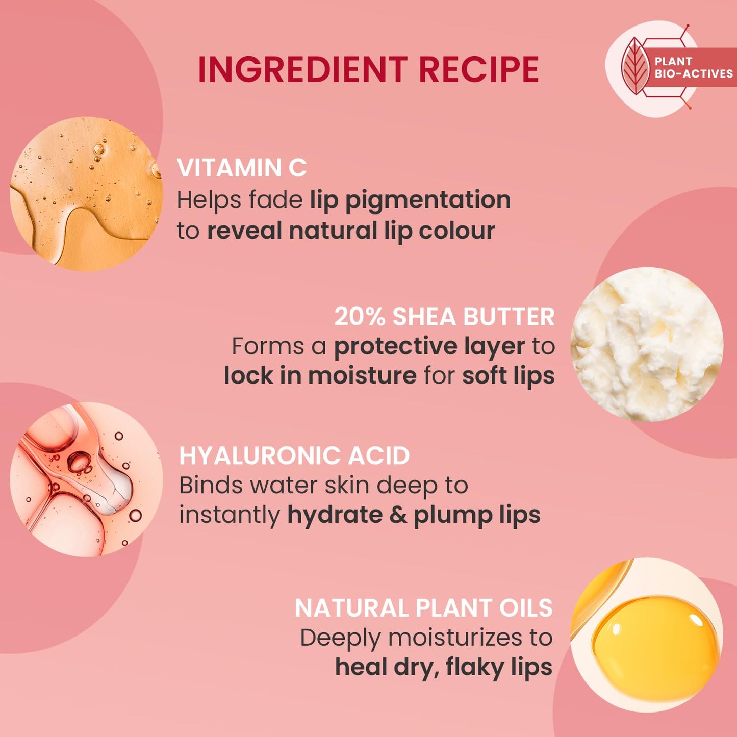 DOT & KEY Lip Plumping Mask With Shea Butter & Vitamin C + E For Naturally Glowing Lips | Smoothes Flaky & Dry Lips | Lip Mask For Soft,Smooth&Plump Lips | (Lingonberry)|15Ml