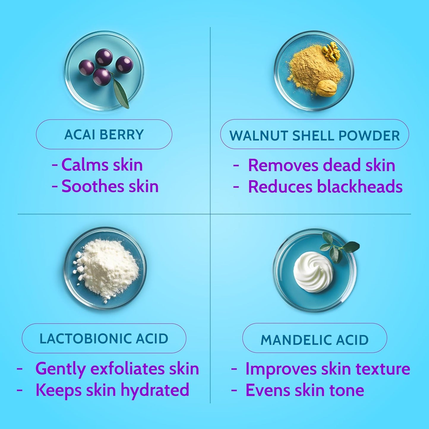 Chemist At Play Gentle Exfoliating Face Scrub with Mandelic Acid & Walnuts