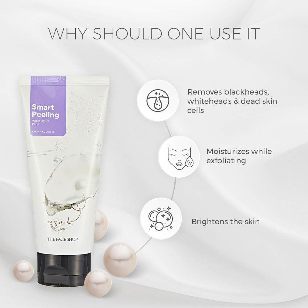 The Face Shop Smart Peeling White Jewel Gentle Exfoliator Face Scrub