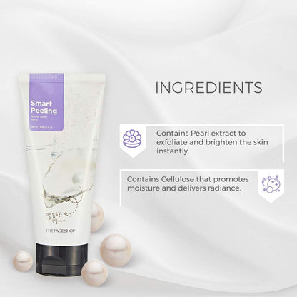 The Face Shop Smart Peeling White Jewel Gentle Exfoliator Face Scrub