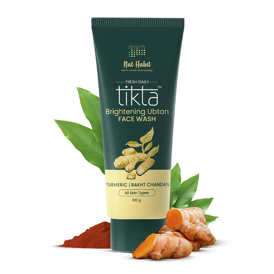 Nat Habit Ubtan Face Wash, Fresh Daily Tikta For Men & Women