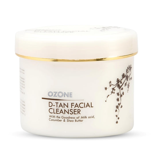Ozone D-Tan Facial Cleanser | Enriched with Cucumber, Shea Butter & Milk