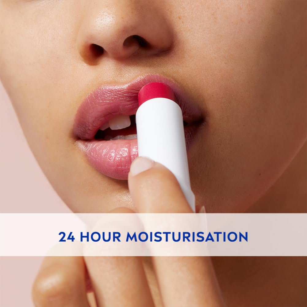 NIVEA Cherry Shine Lip Balm 24 H Melt in Moisture Formula 4.8gm