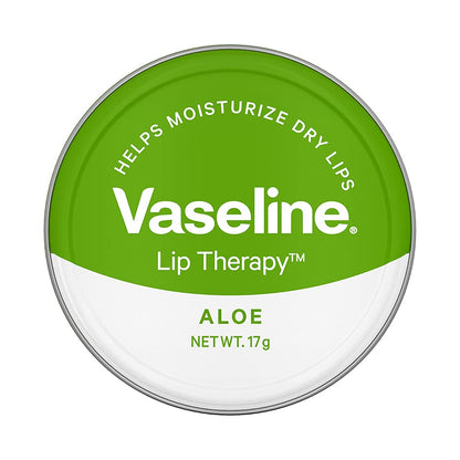 Vaseline Lip Tins Aloe Infused with Aloe Extracts for Lip Hydration & Natural Shine 17g