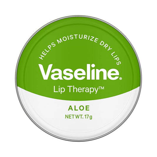 Vaseline Lip Tins Aloe Infused with Aloe Extracts for Lip Hydration & Natural Shine 17g