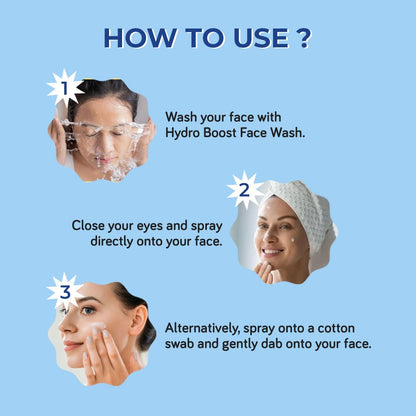 Moody 7D Hydro Burst Hydrating Face Mist & Essence Toner with Hyaluronic Acid Vitamin B5 & Rice Water for Hydrated & Plumped Skin | Face Mist for Soothing And Pore Tightening | Alcohol-Free Toner for Glowing Skin |100% Vegan | 72 Hour Hydration,110ml