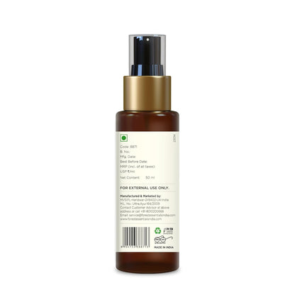 Forest Essentials Travel Size Facial Tonic Mist Pure Rosewater | Refreshing Face Toner For Pore Tightening And Hydration | Alcohol-Free Toner For Glowing Skin | 50 Ml, Pack of 1