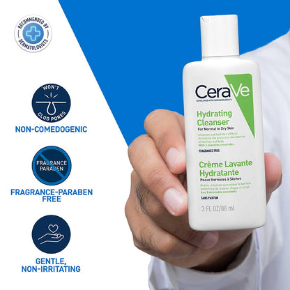 CeraVe Hydrating Cleanser For Normal To Dry Skin (88ml)