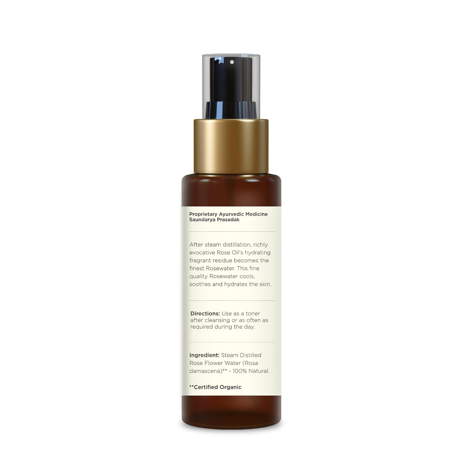 Forest Essentials Travel Size Facial Tonic Mist Pure Rosewater | Refreshing Face Toner For Pore Tightening And Hydration | Alcohol-Free Toner For Glowing Skin | 50 Ml, Pack of 1