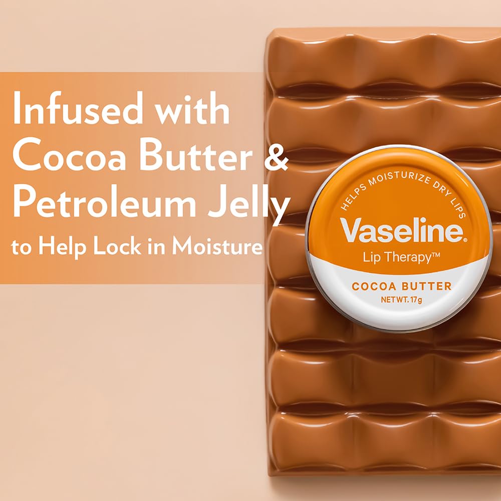Vaseline Lip Tins Cocoa Butter, 17G
