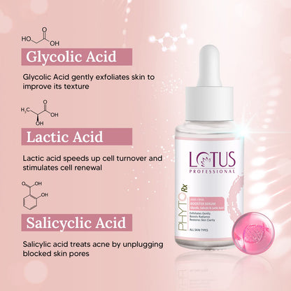 Lotus Professional PhytoRx AHA+BHA Booster Serum – 30ml