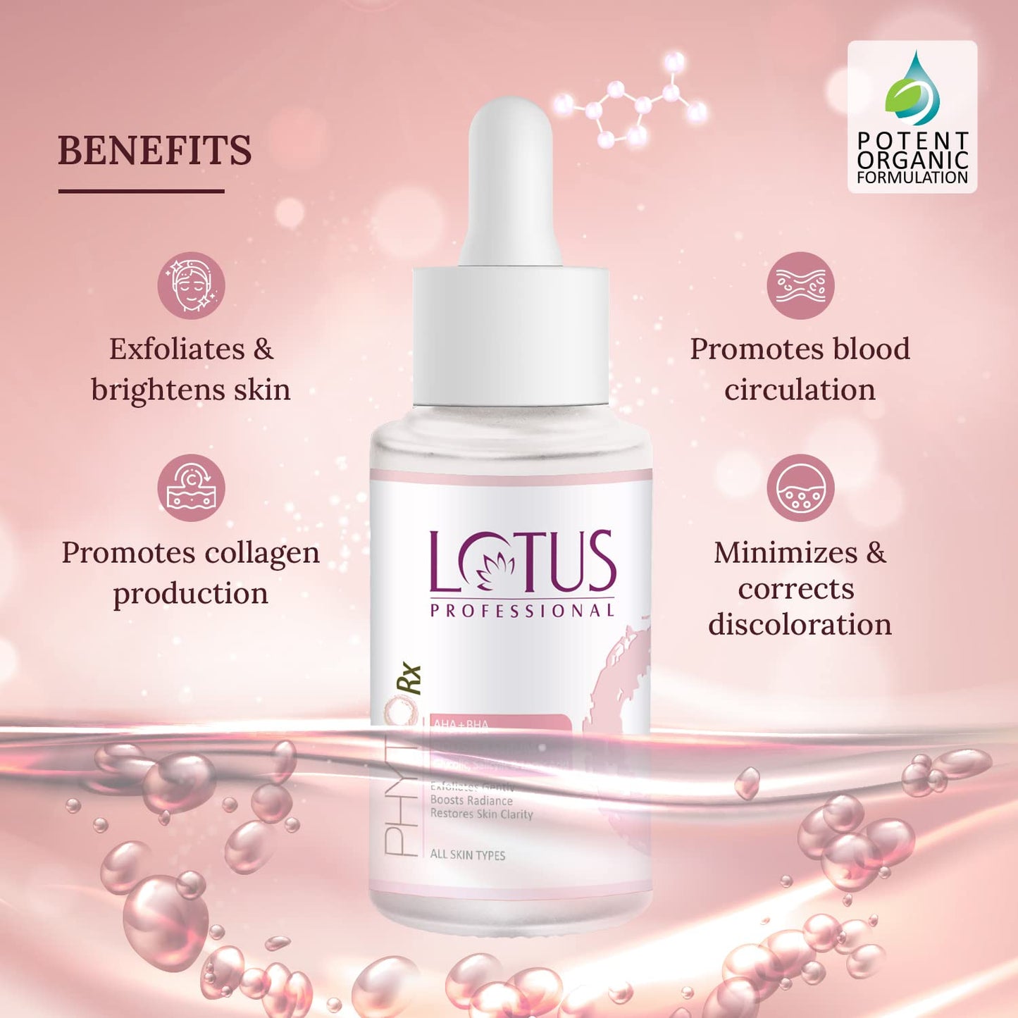 Lotus Professional PhytoRx AHA+BHA Booster Serum – 30ml