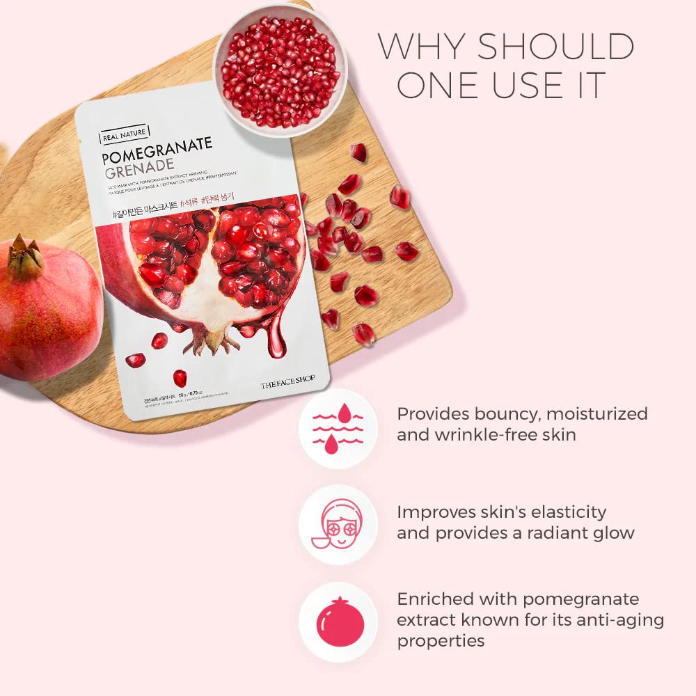 The Face Shop Real Nature Daily Glow Sheet Mask for Glowing Skin & Hydration