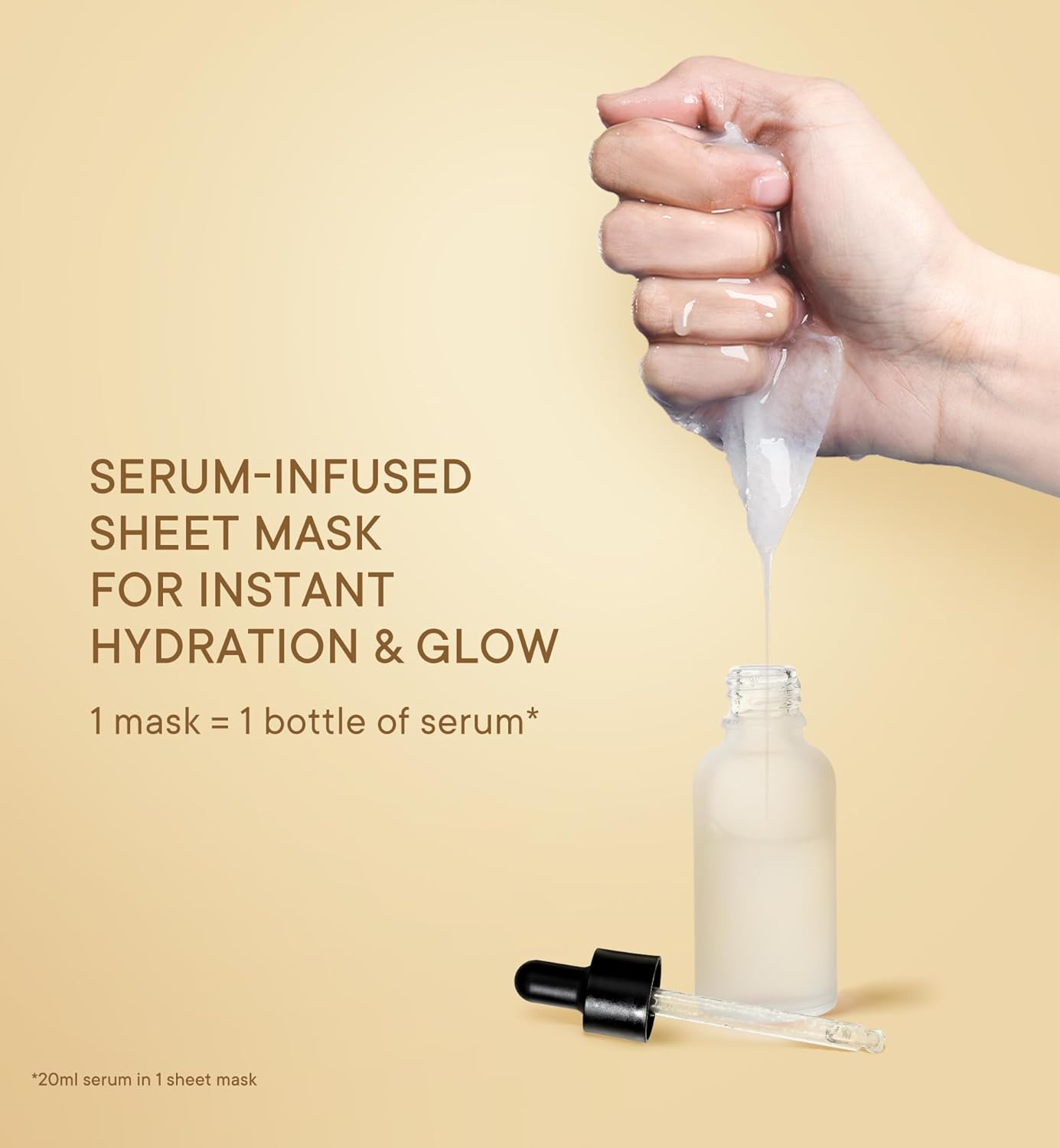 Quench Deep Hydration Korean Sheet Mask with Rice Water, Ceramides & Hyaluronic Acid