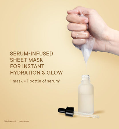 Quench Deep Hydration Korean Sheet Mask with Rice Water, Ceramides & Hyaluronic Acid