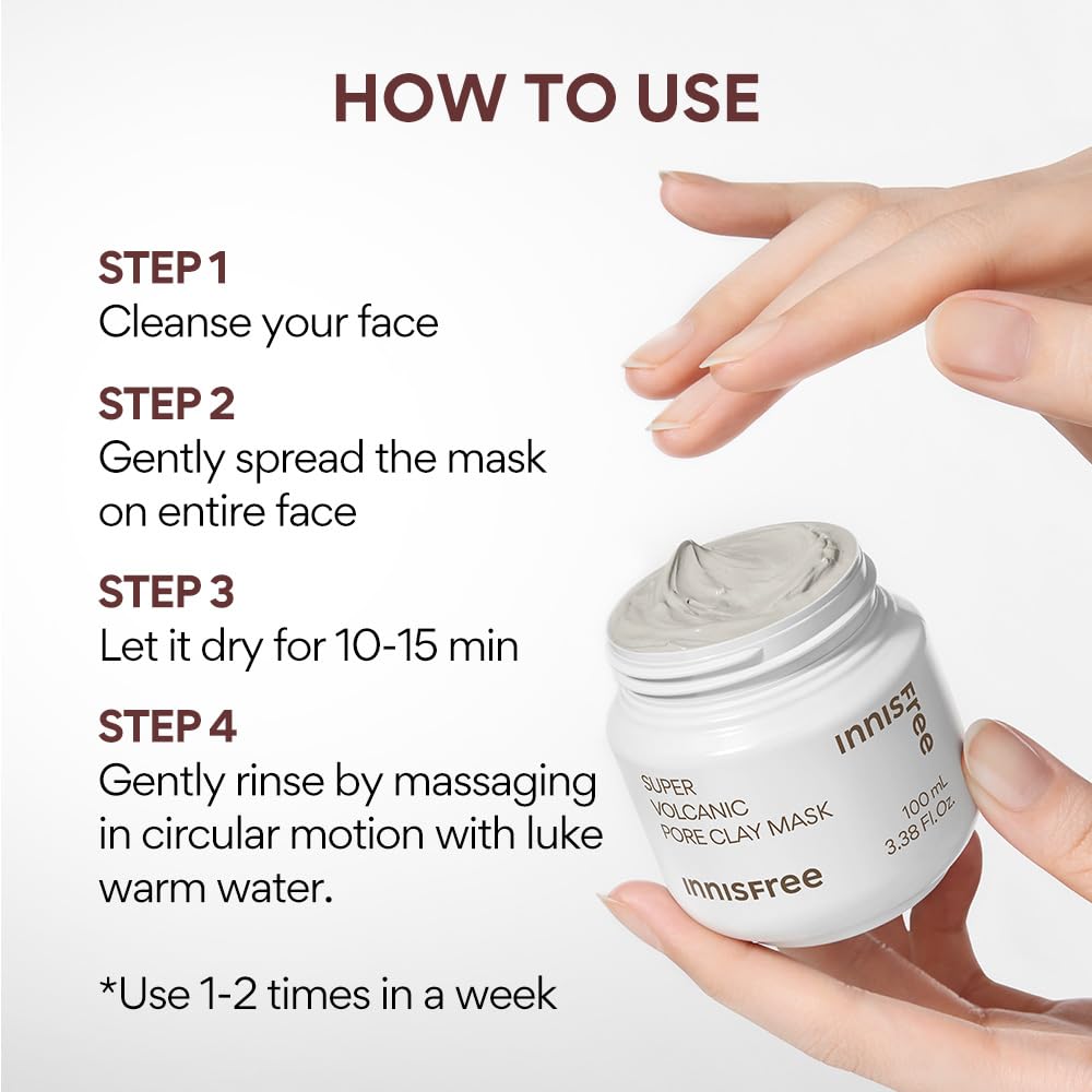 Innisfree Super Volcanic Pore Clay Mask 2X 100ml