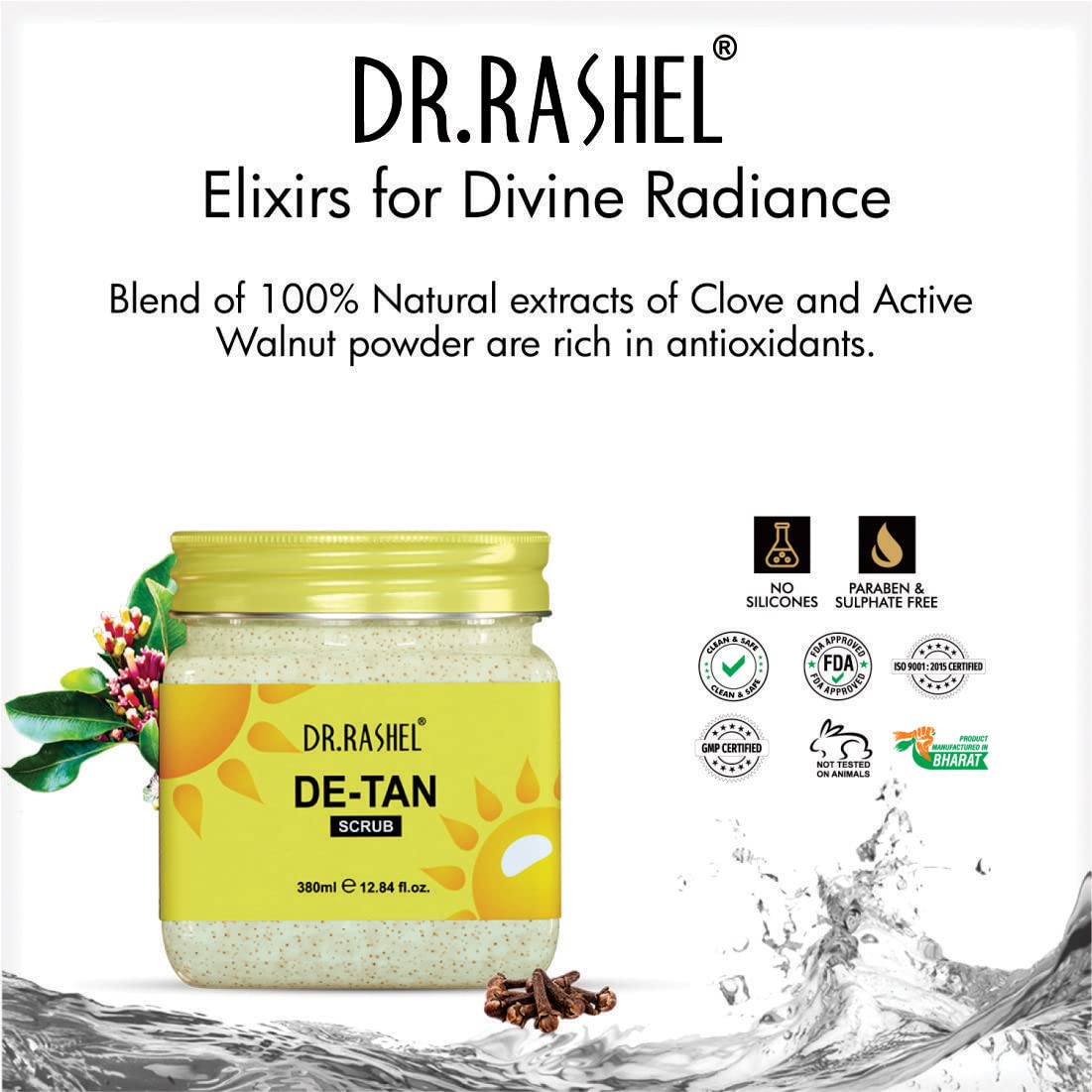 DR.RASHEL De-Tan Scrub For Face & Body (380 Ml)