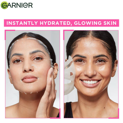 Garnier Skin Naturals, Sheet Mask, Hydrating & Increases Glow, Sakura Glow, 28g