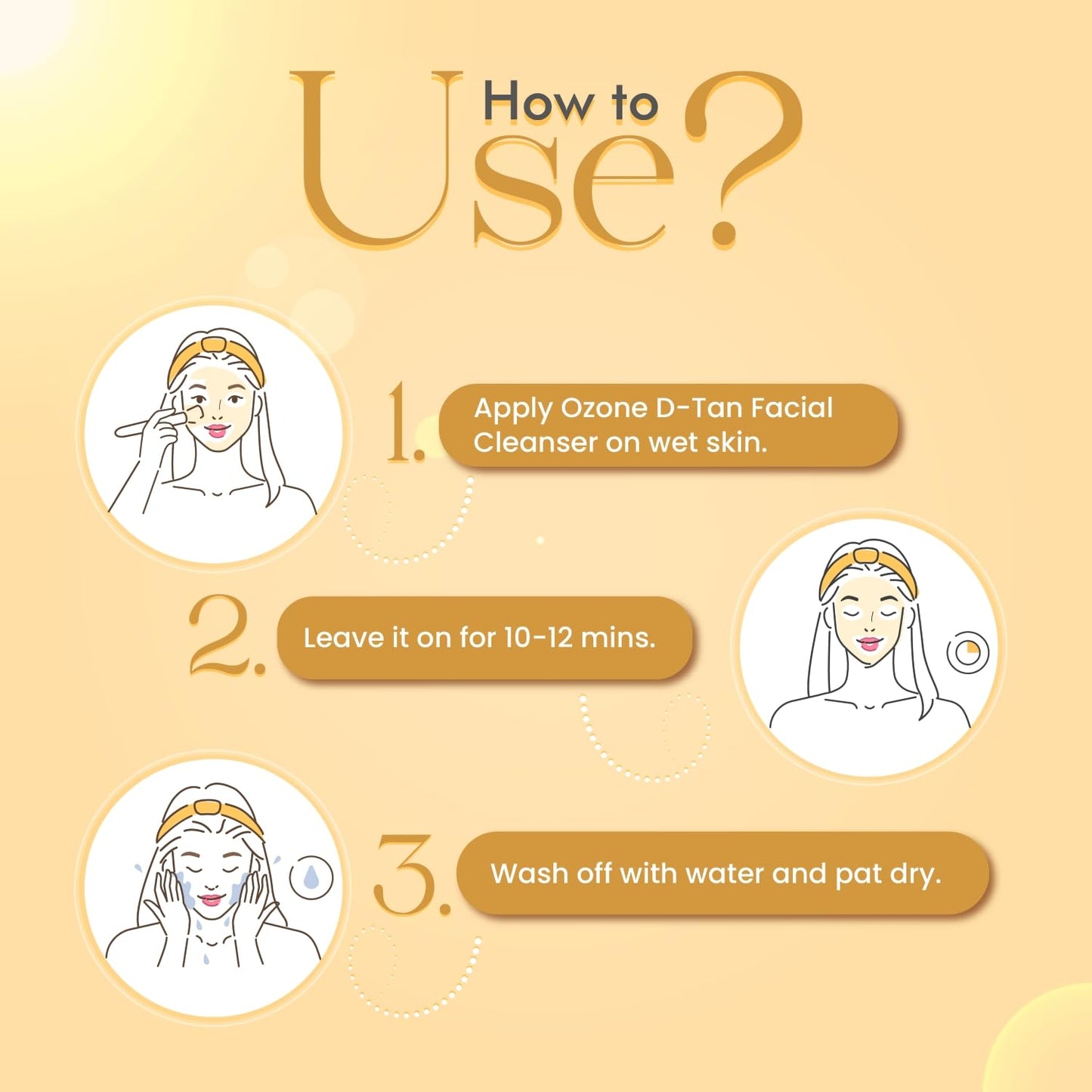 Ozone D-Tan Facial Cleanser | Enriched with Cucumber, Shea Butter & Milk