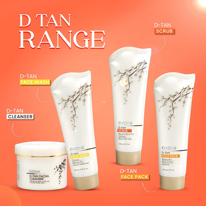 Ozone D-Tan Face Scrub | Enriched with Arbutin, Bees Wax & Lactic Acid