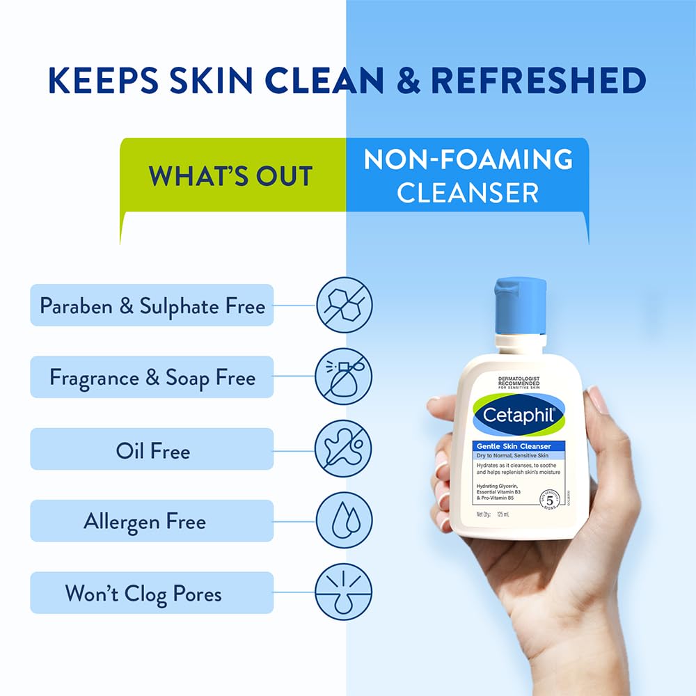 Cetaphil Paraben, Sulphate-Free Gentle Skin Hydrating Face Wash Cleanser