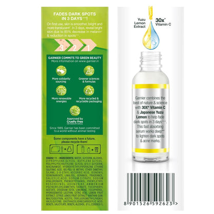 Garnier Skin Naturals, Face Serum, Vitamin C Booster, 30 ml