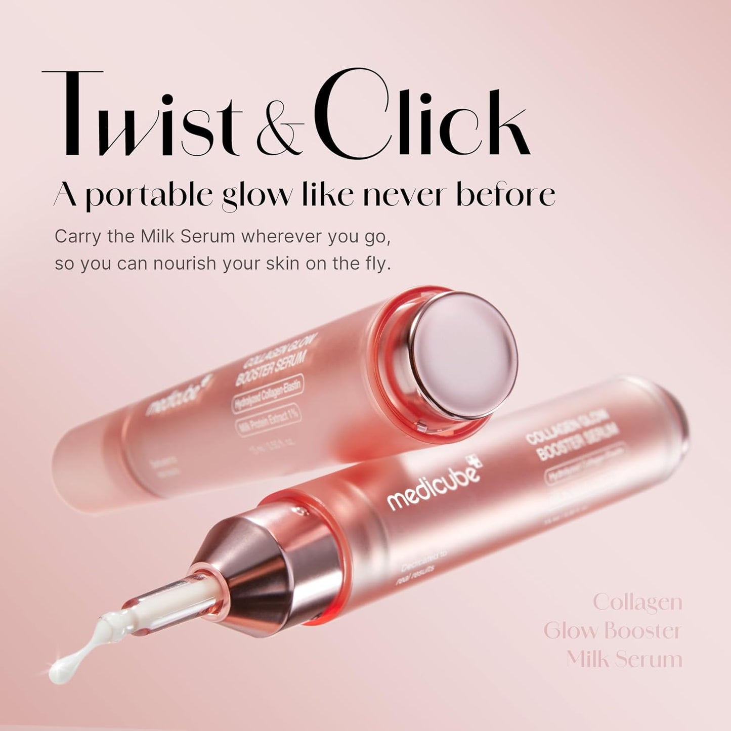 Medicube Collagen Glow Booster Serum, Purunto Collagen, Collagen Blended, Vibrant Skin, Ultra Dry Skin Serum,UNBOX JAPAN EXCLUSIVE