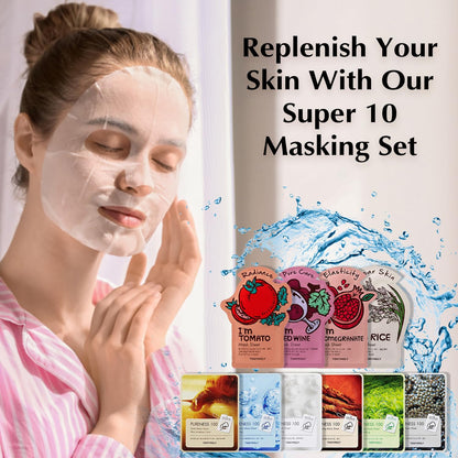 Tonymoly Super 10 Face Sheet Mask – Pack of 10