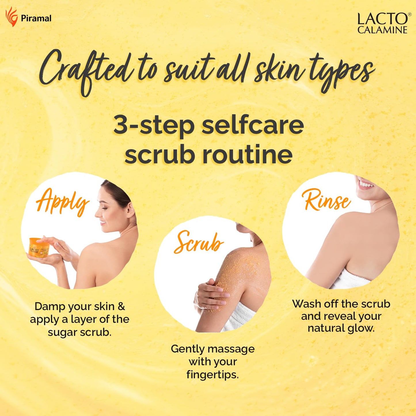 Lacto Calamine Vitamin C Sugar Body Scrub | 200 g