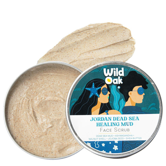 WildOak Jordan Dead Sea Mud Face Scrub | 2% Niacinamide