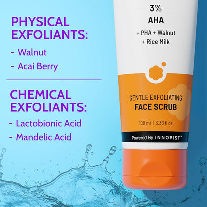 Chemist At Play Gentle Exfoliating Face Scrub with Mandelic Acid & Walnuts