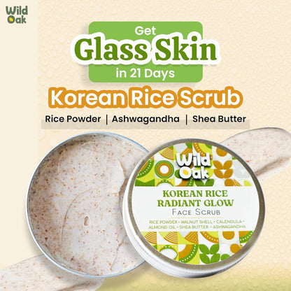 WildOak Korean Rice Face Scrub 100g